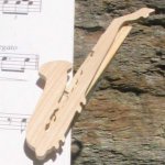 saxophone music clip handmade saxophonist gift wood